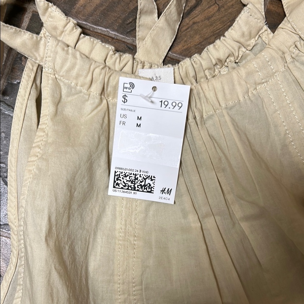 H&M NWT Tie Shirt Sz Med.